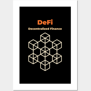 DeFi Decentralized Finance Posters and Art